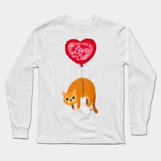 Love and Cat Long Sleeve T-Shirt